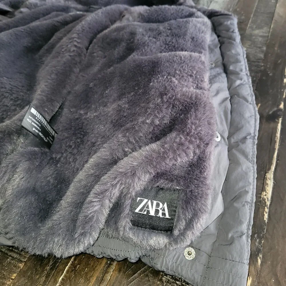Zara Hooded Puffer Jacket Kids Size   6